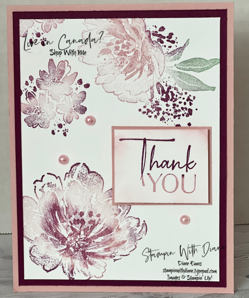 Flowing Flowers Stampin Up Stampin With Diane Evans