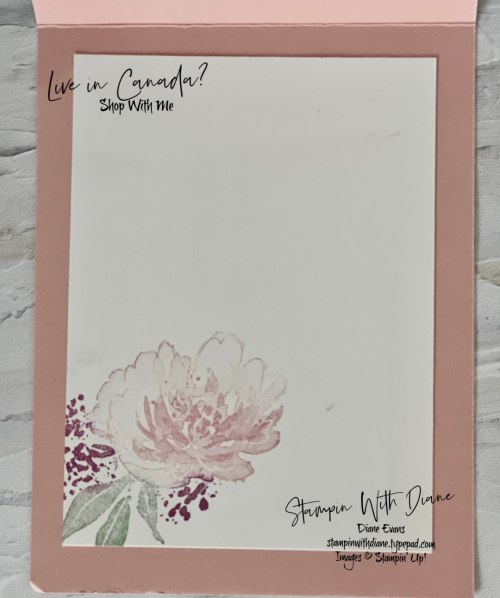 Flowing Flowers Stampin Up Stampin With Diane
