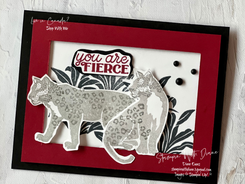 Wild Cats Stampin Up Diane Evans Wild Cats Stampin Up Diane Evans