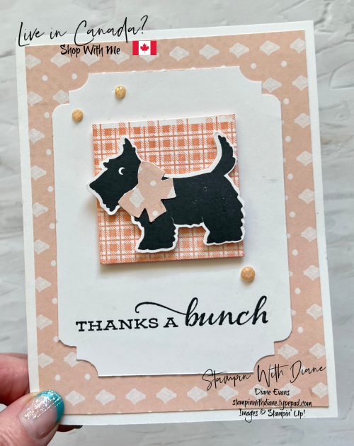 Christmas Scottie SU Thank you Christmas Scottie SU Thank you