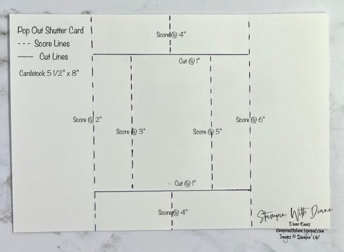 Pop Out Shutter card Pop Out Shutter card