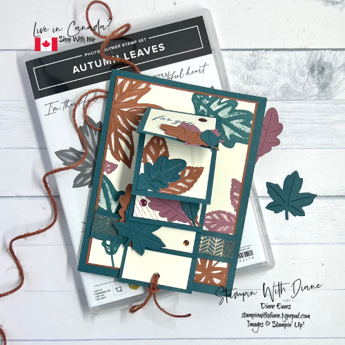 Autumn Leaves Waterfall Card Autumn Leaves Waterfall Card