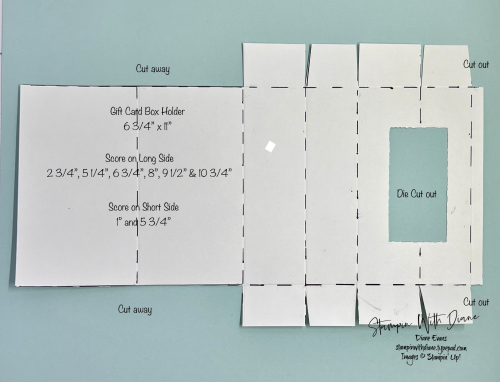 Gift Card Box Template