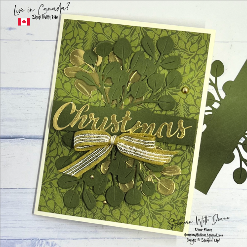Partial Die Cut Golden greenery